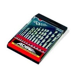 BROCAS DE ACERO DE ALTA VELOCIDAD JUEGO DE 13 PIEZAS